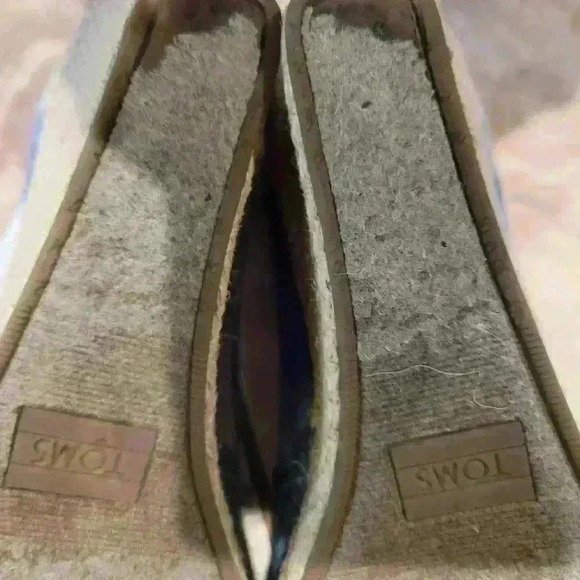 EUC women's Toms peep toe Michelle sandal wedge shoes size 9, $13 - Picture 4 of 5